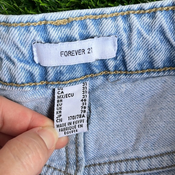 FOREVER 21 Cut Off Denim Shorts size 31 - Picture 4 of 6